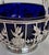 George V Sterling Silver Swing Handle Basket with Blue Glass Liner, 1912 For Sale - Image 9 of 18