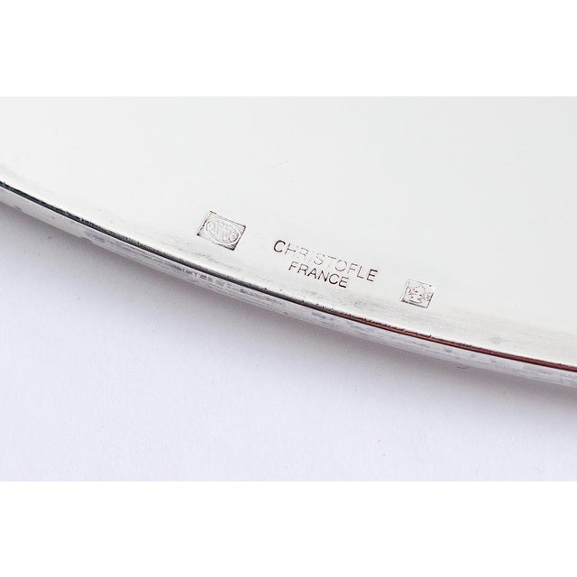 French 1960's Christofle Silver Plated Charger Plate For Sale - Image 3 of 5