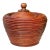 Vintage Pencil Reed Rattan Lidded Urn For Sale