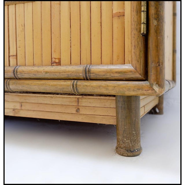 Wood Vintage Bamboo Buffet, 1960s For Sale - Image 7 of 17