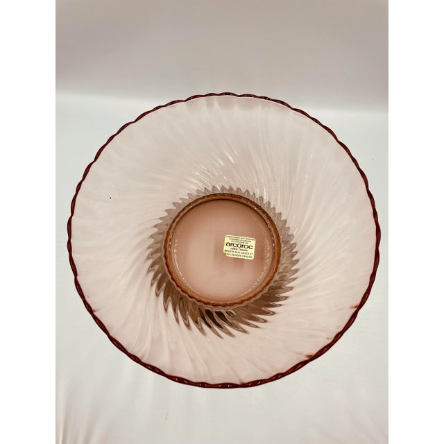 Mid 20th Century Vintage French Pink Glass Bowls- Set of 3 For Sale - Image 5 of 13