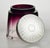 Art Deco !930s Hermès Vanity Set, Aubergine Cut Crystal Atomizer & Matching Silver Lidded Container For Sale - Image 3 of 9