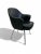 Mid-Century Modern Saarinen Executive Armchair in Original Black Leather, Steel Tubular Legs For Sale - Image 3 of 7
