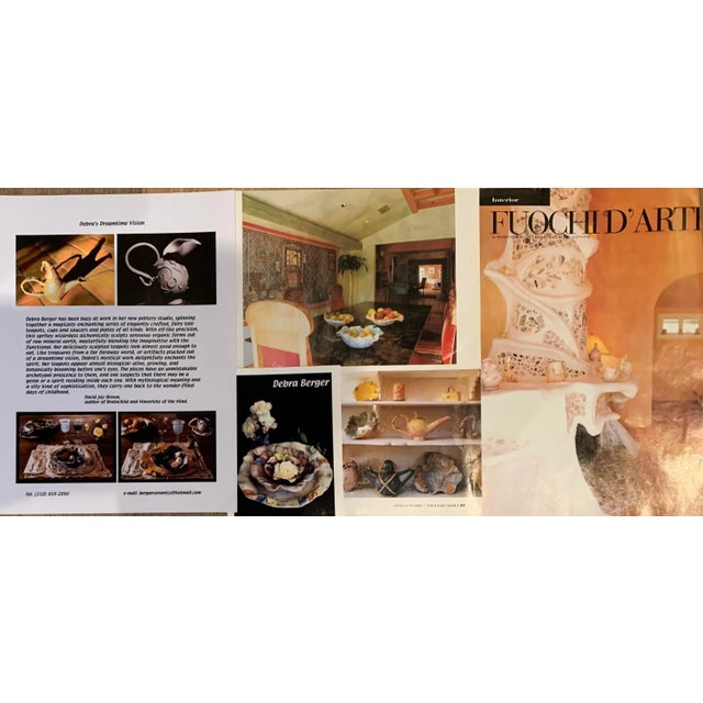 Hand crafted and spun by Debra Berger this set of 3 collectible plates are elegantly crafted with raw organic clay and...