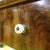 Rustic Wooden Cabinet with Turned Columns and Ceramic Knobs For Sale - Image 3 of 14