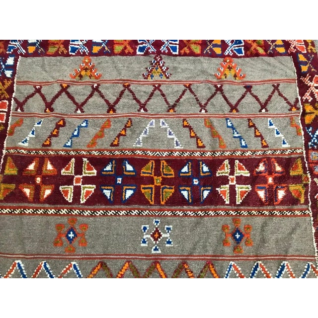 Red Vintage Moroccan Berbere Rug For Sale - Image 8 of 18