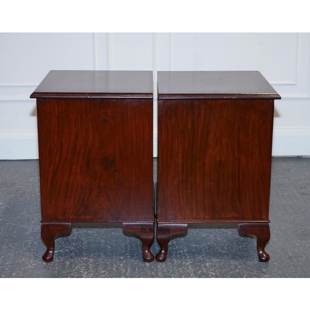 Anglo Indian Nightstands with Brass Inliad For Sale - Image 13 of 16