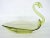 Yellow Art Glass Swan Vintage Candy Dish Bowl For Sale - Image 4 of 11