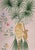 Chinoiserie Hand Painted Blush Pink Tropical Chinoiserie Wildlife Floral Mural 8-Panel Set For Sale - Image 3 of 9