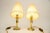 Gold Art Deco Table Lamps with Fabric Shades, Vienna, Austria, 1920s, Set of 2 For Sale - Image 8 of 12