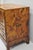 Vintage Italian Olive Wood Veneer Campaign Chest of Drawers Cabinet Side Table For Sale - Image 13 of 18
