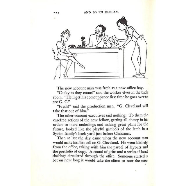 "And So to Bedlam a Worm's Eye View of the Advertising Business" 1943 Lyon, Marguerite For Sale - Image 4 of 8