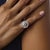 Mid 20th Century Mid 20th Century Chaumet Paris Gia 3.81 Carat Diamond Platinum Cluster Ring, Size 5 For Sale - Image 5 of 6