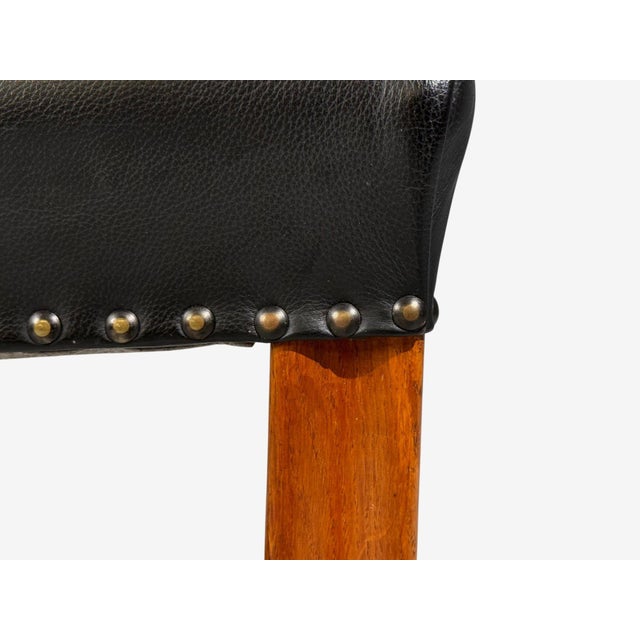 Danish Modern, Armchairs, Black Leather, Bentwood, Denmark, 1960s For Sale - Image 11 of 11