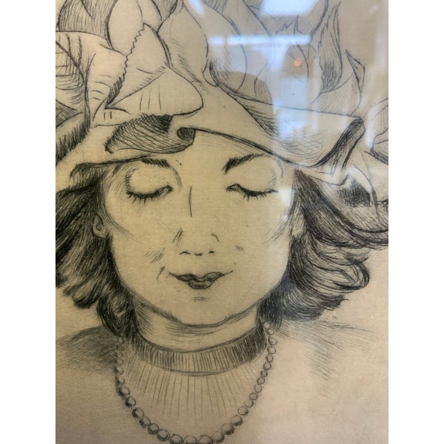 20th Century Milton R. Bellin Etching Titled “My Loving Wife Thorne” For Sale - Image 4 of 10