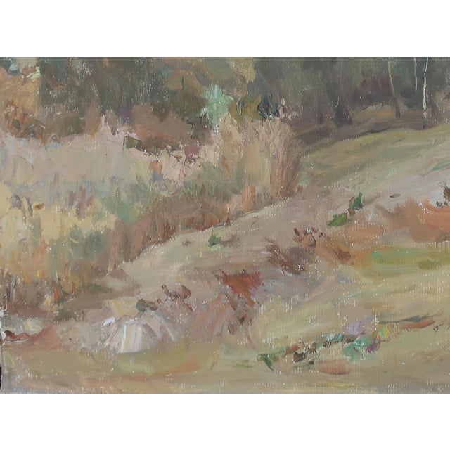 1970s Impressionism Forest Landscape Painting, Ukrainian Art, 1975 62-83 For Sale - Image 5 of 6