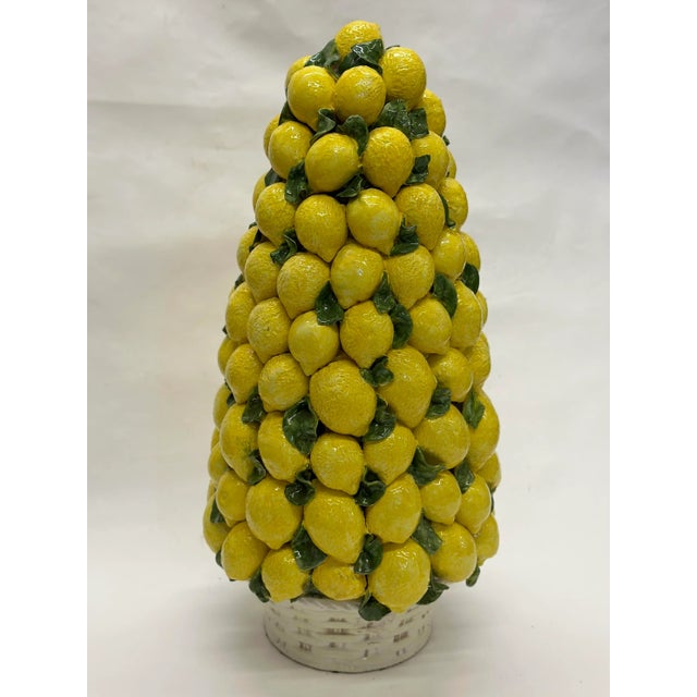 Tall Vintage Lemon Topiary For Sale In West Palm - Image 6 of 7