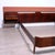 Mid-Century Double Bed with Suspended Bedside Tables in Wood and Fabric, 1950s For Sale - Image 12 of 18