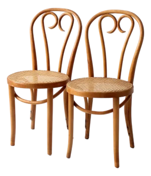 Mid-Century Bentwood Chairs Pair