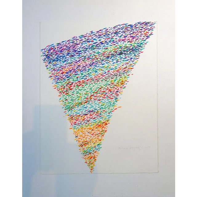 Wir Wurchsten Ein Gutes Neues Jahr - 1970s - Piero Dorazio - Lithograph 1976 For Sale - Image 3 of 3