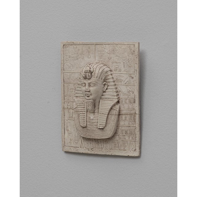 20th Century France Ceramic King Tut Wall Plaque For Sale - Image 11 of 18