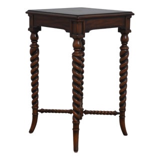 Maitland Smith Mahogany End Table Stand For Sale