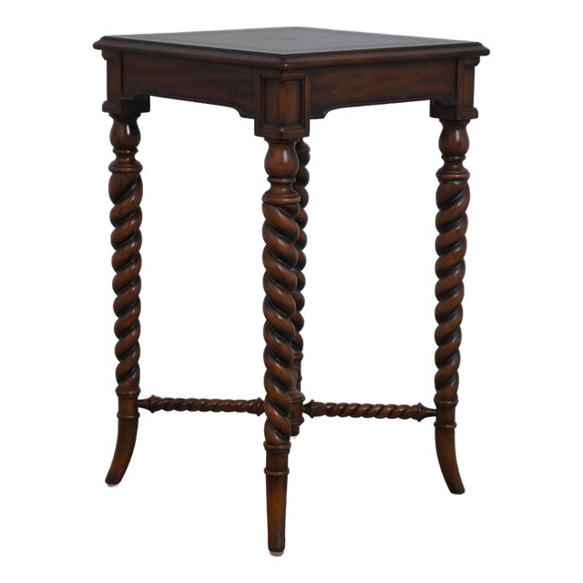 Maitland Smith Mahogany End Table Stand For Sale