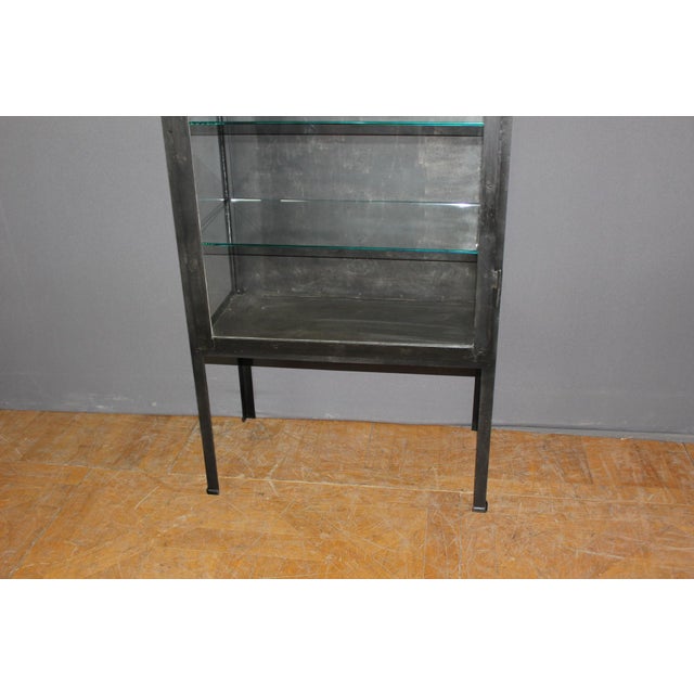 Black Lacquered Iron Display Case, 1920 For Sale - Image 10 of 14