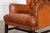 English Tan Leather Wingback Armchair, 1940 For Sale - Image 9 of 15