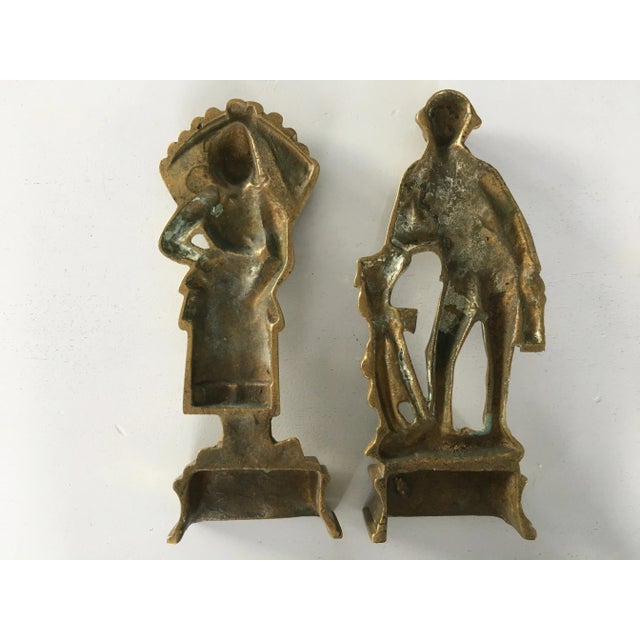 Brass Figures, 1950s, Set of 2 For Sale - Image 6 of 12