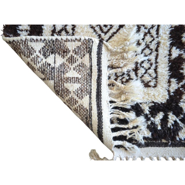 Hand-Knotted Turkish Runner Rug Natural Organic Undyed Wool - 2′9″ × 11′6″ For Sale - Image 11 of 12