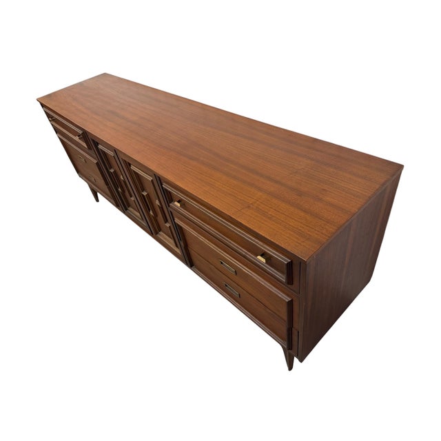 Mid-Century Modern 3-Piece Walnut Bedroom Set For Sale - Image 10 of 14
