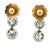 Metal Vintage Platinum and 14k Gold 2 Carat Diamond Drop Earrings Circa 1950s, A Pair For Sale - Image 7 of 15