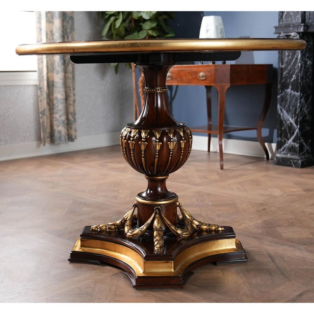Niagara Furniture Mahogany Center Table For Sale - Image 6 of 9