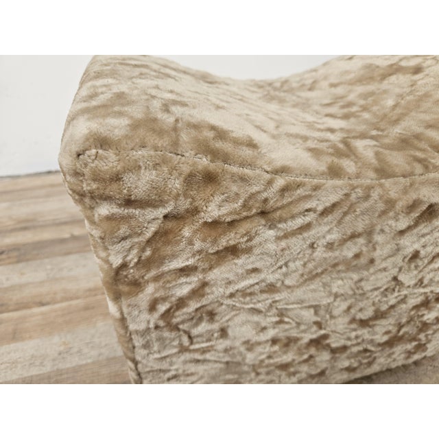 Wood Vintage Upholstered Wooden Ottoman, 1950s For Sale - Image 7 of 14