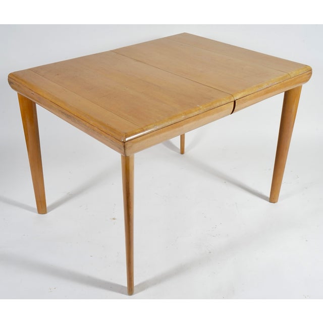 Vintage Heywood Wakefield Dining Table With One Leaf For Sale In Miami - Image 6 of 9