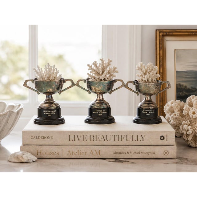 Mid 20th Century 1960s Miniature Sailing Club Trophies, S/3 For Sale - Image 5 of 5