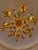 Rustic European European Imprt Vintage Gilded Ombre Amber Ornate Glass Chandelier Lighting For Sale - Image 3 of 7