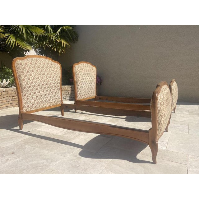 Louis XV Cherry Beds, Set of 2 For Sale - Image 6 of 10