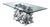 Modernist, Steel, Geometric Dining Table Base, Usa, 21st C. For Sale