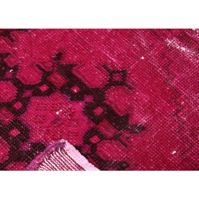 Vintage Turkish OverDyed Yastic, handwoven with wool on a cotton foundation in Turkey and expertly refinished and overdyed...