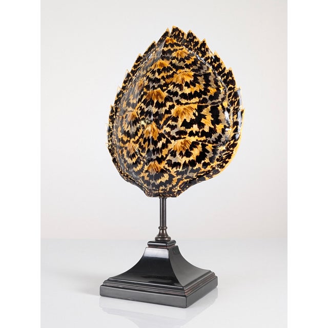 Maison Jansen Faux Tortoiseshell Resin Turtle Shell Lamp from Maison Jansen, 1970s For Sale - Image 4 of 16