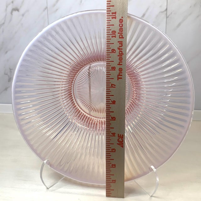 1980s 1980s Fenton "Sheffield" Pink Opalescent Glass Bowl For Sale - Image 5 of 6