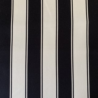 Vicki Payne Free Spirit Black & White Awning Cabana Stripe Fabric- 2.2 Yards For Sale