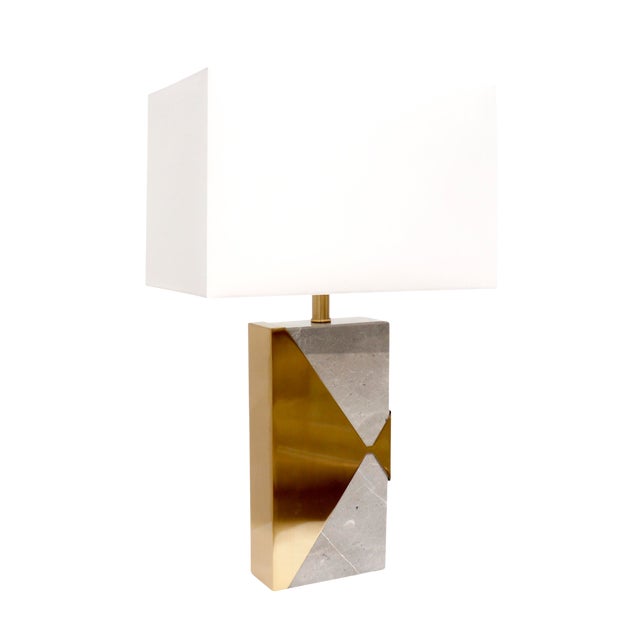 Pasargad Home Triumph Marble Table Lamp For Sale