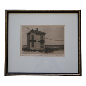 Woody Gruber “Desolation” Signed Limited-Edition Drypoint Etching 51/75