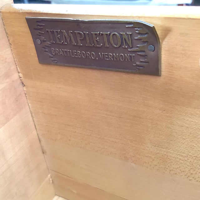 Vintage Templeton Furniture Co. Walnut Four-Drawer Chest For Sale - Image 12 of 16