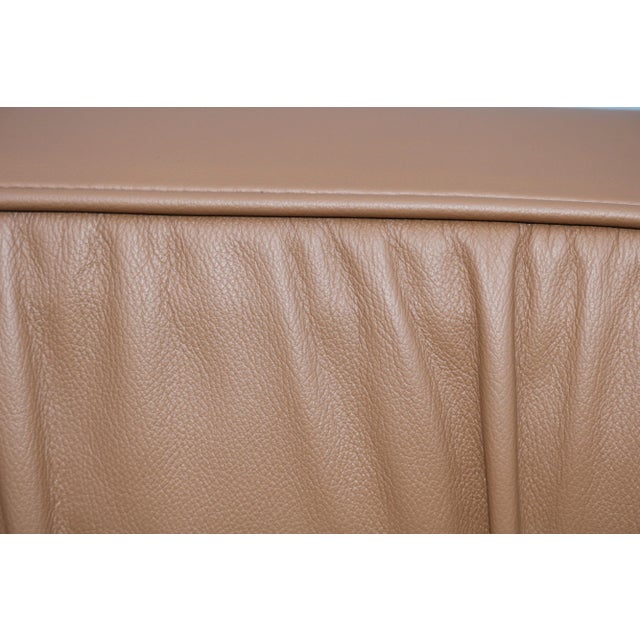 Modern Toan Nguyen for Studio Tk Infinito Leather Swivel Lounge Chairs - a Pair For Sale - Image 12 of 12