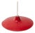 Antique French Hanging Lamp in Red Lacquered Metal For Sale