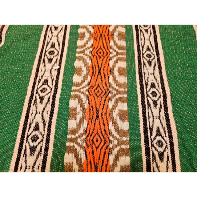 Vintage American Southwestern Blanket, Handwoven Wool, Stripe Pattern, 5x8 For Sale - Image 15 of 16